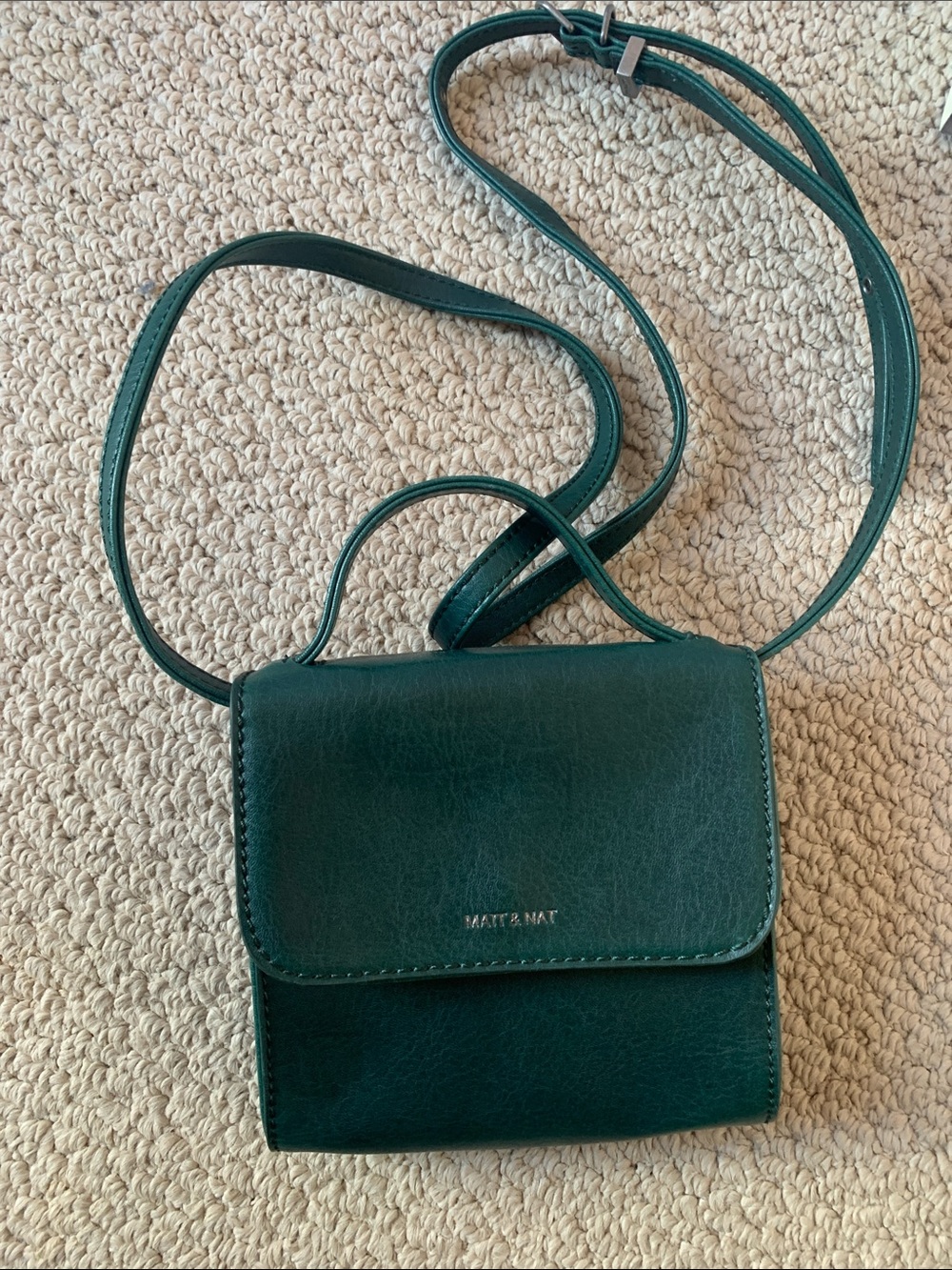 Matt & Nat Forest Green Mini Crossbody with Top Handle